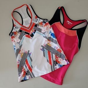 Two Pack Racer-Backs With Built-in Bras